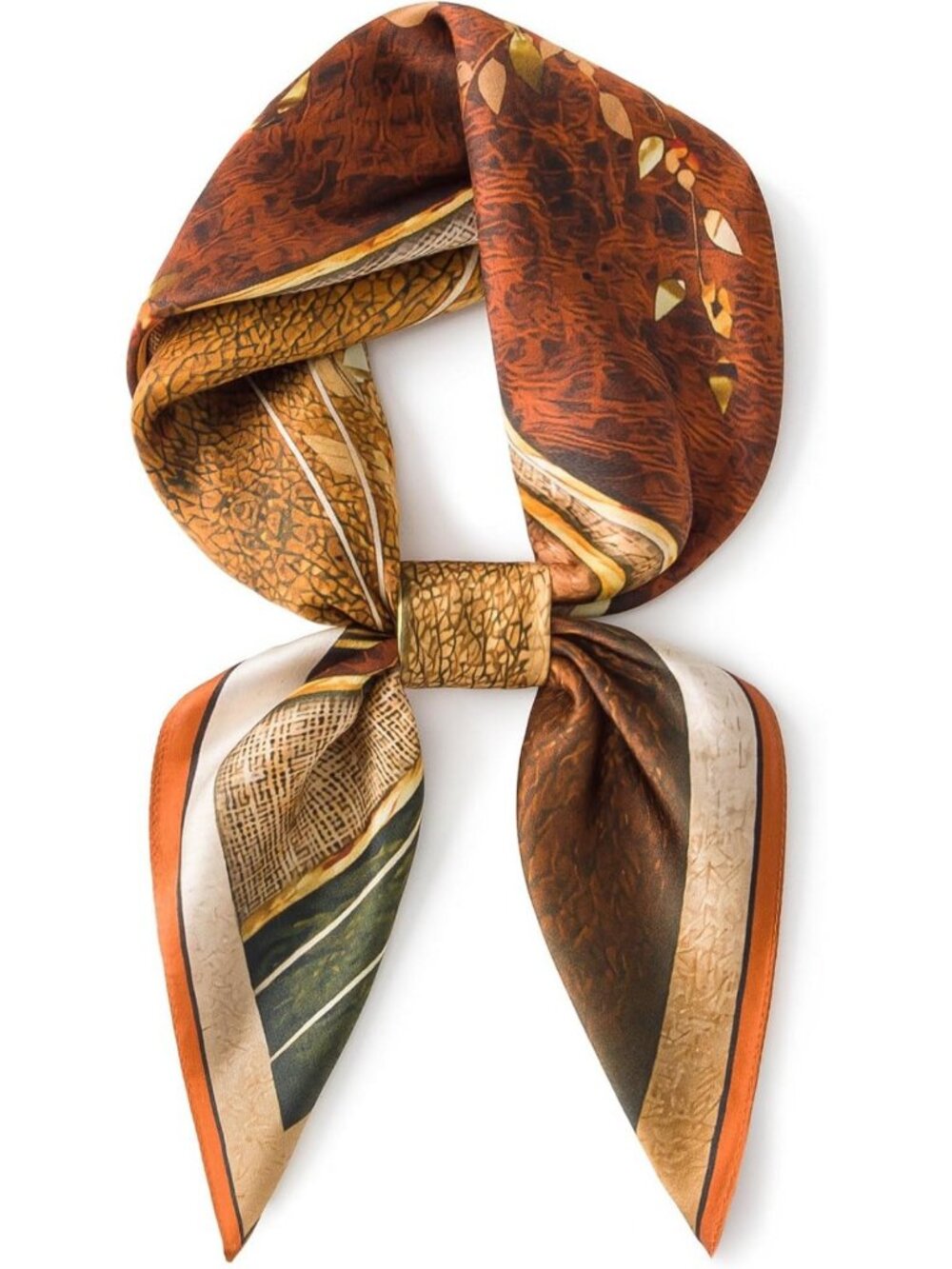 100% Mulberry Silk Lightweight Square Scarf for Women - Versatile Neck Wrap